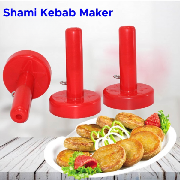 Kabab Maker Set Of 3 Pcs (heart, Star And Round) (random Color) - Image 5